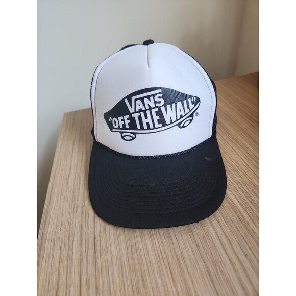 Vans Off the Wall Black & White Adjustable Hat Cap - Picture 1 of 6